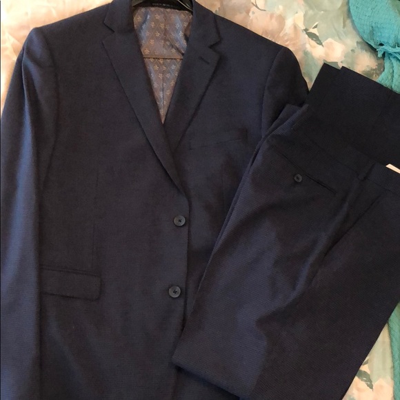 Navy blue suit